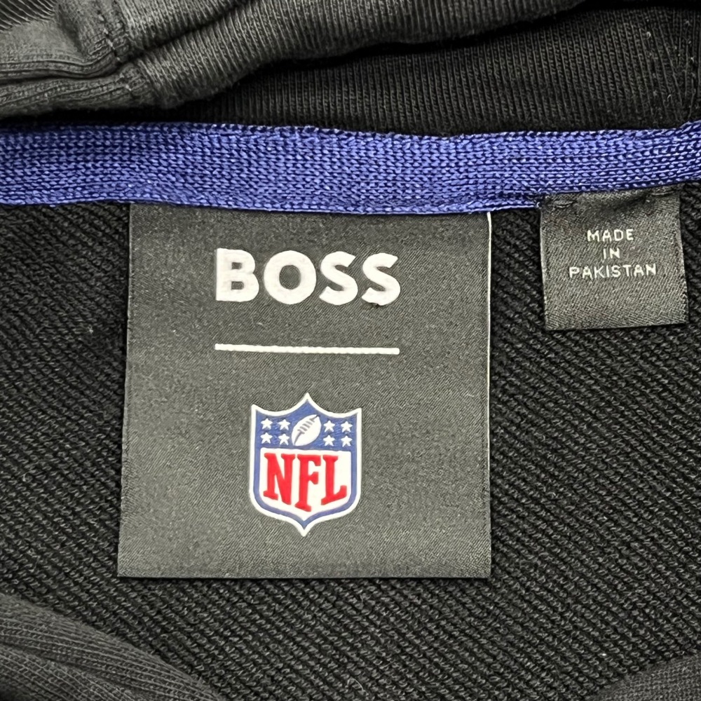 Hugo Boss x NFL New York Giants Hoodie Black Mens XXXL Pullover Sweatshirt - Picture 3 of 8